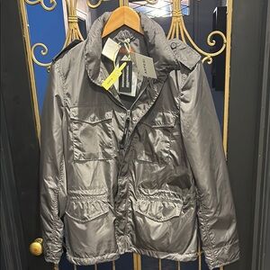 Aspesi Gray Men's m Jacket military epaulettes designer